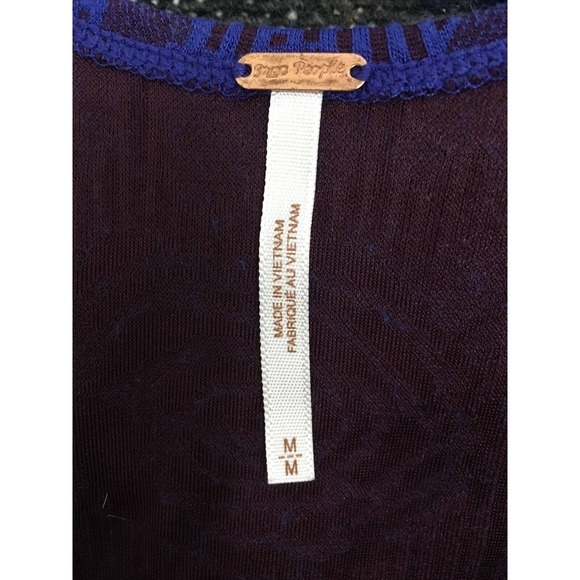 Free People Size M Blue Rock Princess Beaded Dress - Picture 5 of 7